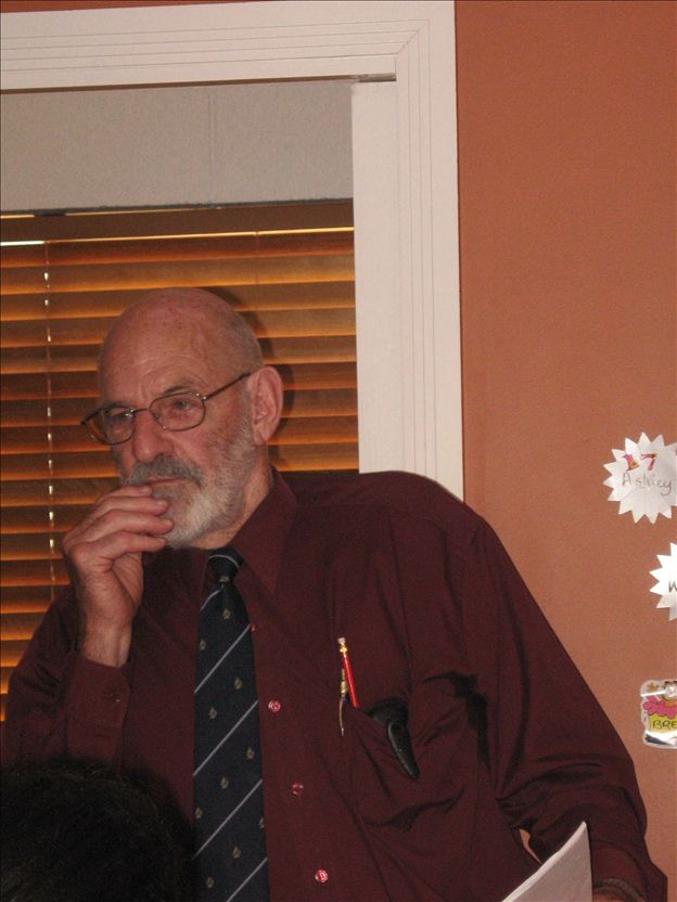 Syd Kirkby giving a lecture last year
